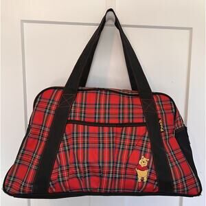 Disney Winnie The Pooh Medium Plaid Overnight Bag
